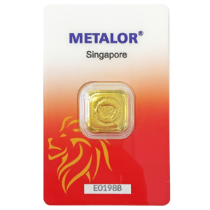 1 Ounce Metalor Singapore Gold Cast Bar