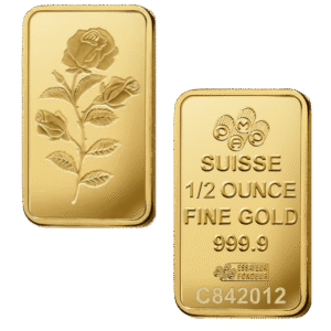 ½ Ounce PAMP Rosa Gold Bar