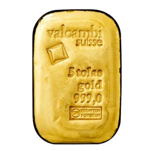 5 Tola Valcambi Cast Gold Bar