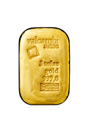 5 Tola Valcambi Cast Gold Bar