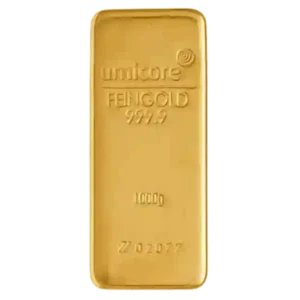 1000 Gram 1KG Umicore Cast Gold Bar