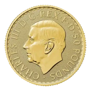 ½ Ounce 2025 Britannia Royal Mint Pure Gold Coin
