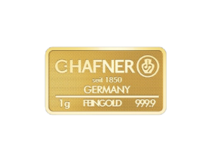 1 Gram C.Hafner Minted Gold Bar