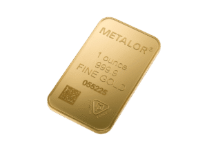 1 Ounce Metalor Minted Gold Bar
