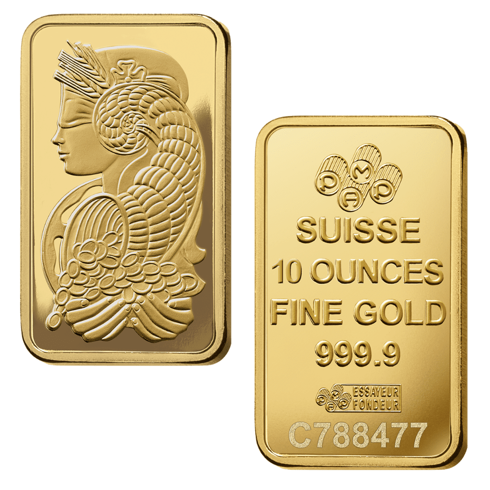 10 Ounce PAMP Lady Fortuna Gold Bar