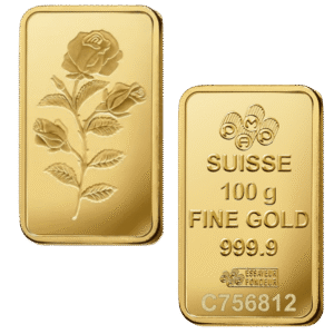 100 Gram PAMP Rosa Gold Bar