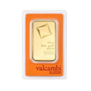 100 Gram Valcambi Minted Gold Bar
