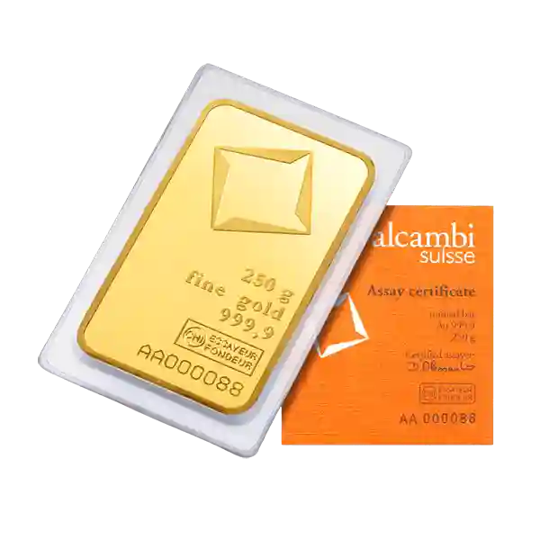 250 Gram Valcambi Minted Gold Bar - Image 2