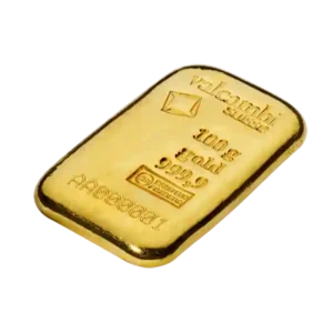 100 Gram Valcambi Cast Gold Bar