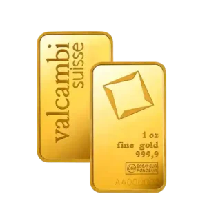 1 Ounce Valcambi Minted Gold Bar
