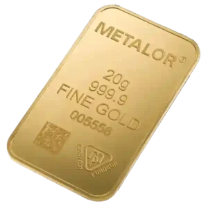 20 Gram Metalor Minted Gold Bar