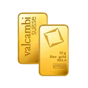 10 Gram Valcambi Minted Gold Bar