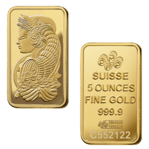 5 Ounce PAMP Lady Fortuna Gold Bar