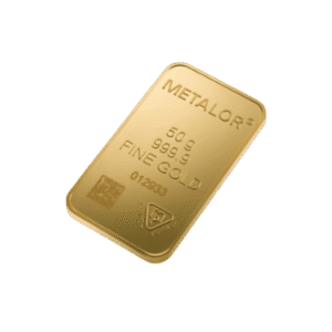 50 Gram Metalor Minted Gold Bar