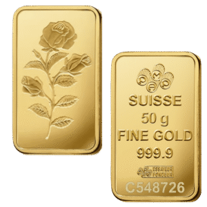 50 Gram PAMP Rosa Gold Bar