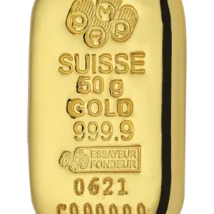 50 Gram PAMP Cast Gold Bar