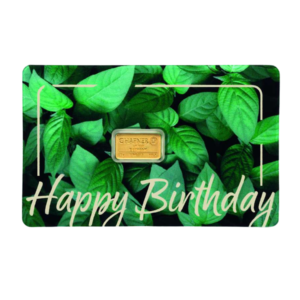1 Gram C.Hafner Minted Happy Birthday Gold Bar