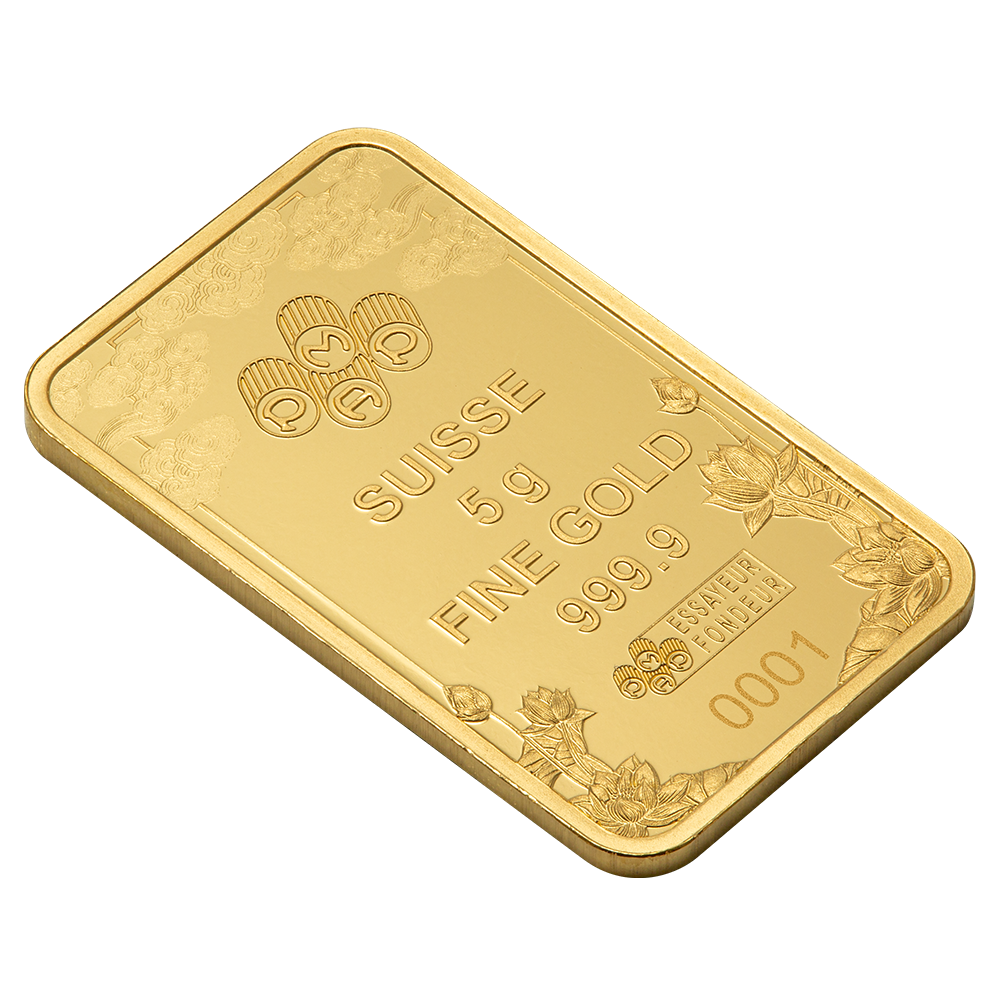 5 Gram PAMP Good Luck Yellow Dragon Pure Gold Bar - Image 4