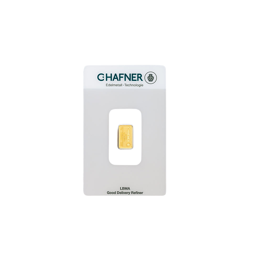 2 Gram C.Hafner Minted Gold Bar - Image 2