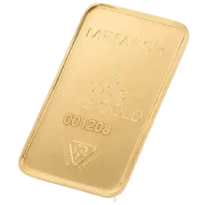 1 Gram Metalor Minted Gold Bar