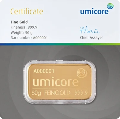 Umicore Gold Bar Center