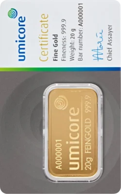 Umicore Gold Bar Right