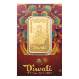 5 Gram PAMP Diwali Lakshmi & Rangoli Pure Gold Bar