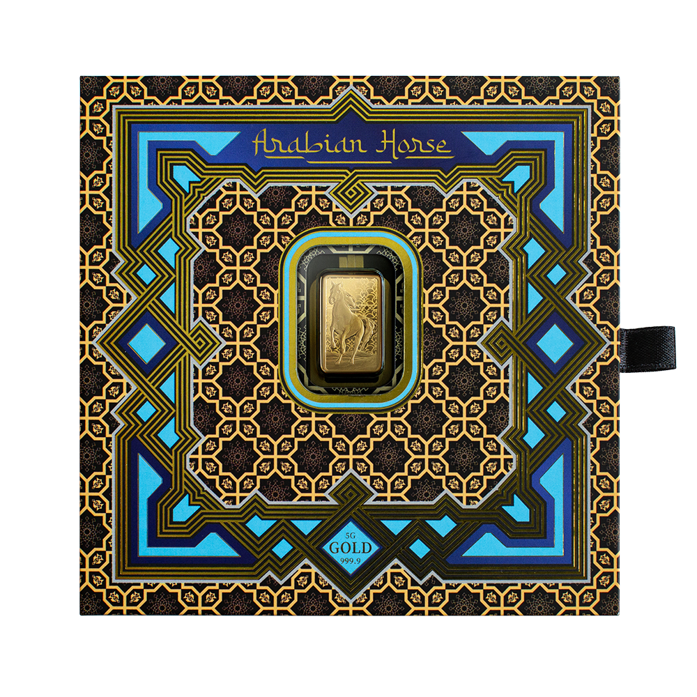 5 Gram PAMP Arabian Horse Pure Gold Bar - Image 8