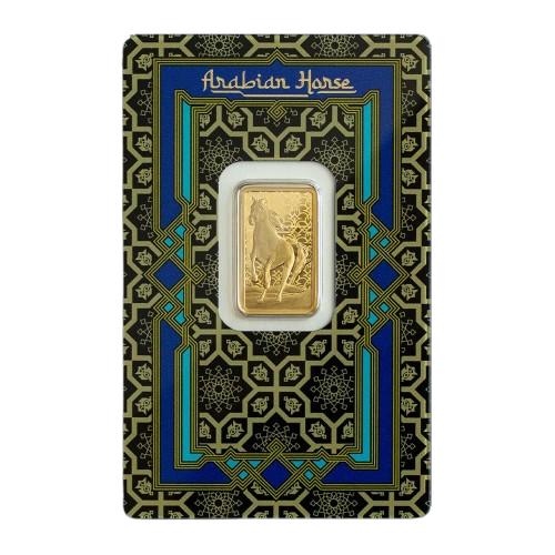 5 Gram PAMP Arabian Horse Pure Gold Bar