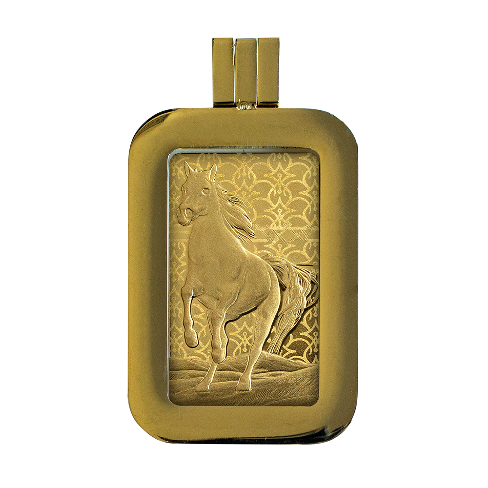 5 Gram PAMP Arabian Horse Pure Gold Bar - Image 5