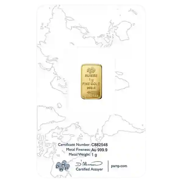 1 Gram PAMP Rosa Gold Bar - Image 4