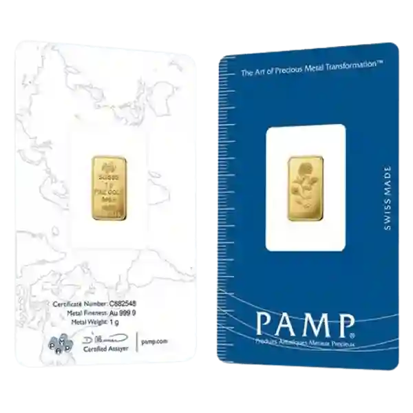 1 Gram PAMP Rosa Gold Bar - Image 5